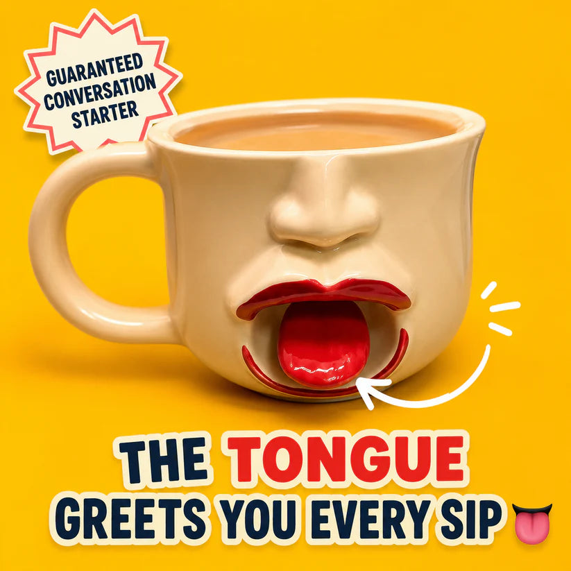 LaughSip Mug – Funny Novelty Ceramic Coffee Mug for Coffee, Tea & Unique Gifts