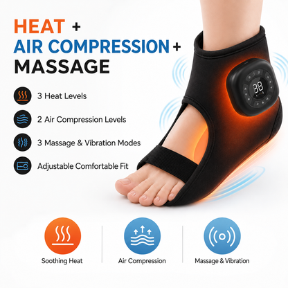 Heated Foot & Ankle Compression Massager
