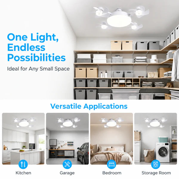 AirGlow Remote Ceiling Fan Light