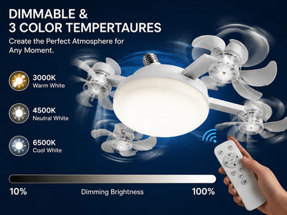 AirGlow Remote Ceiling Fan Light