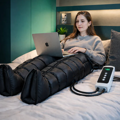 Air Compression Leg Massager for Circulation, Recovery & Pain Relief
