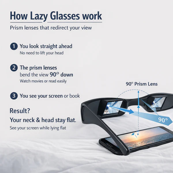 Lazy Glasses – The effortless way to watch, read, and relax