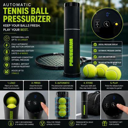 Automatic Tennis Ball Pressurizer