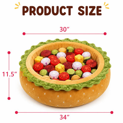 BurgerBounce™ Interactive Dog Ball Pit