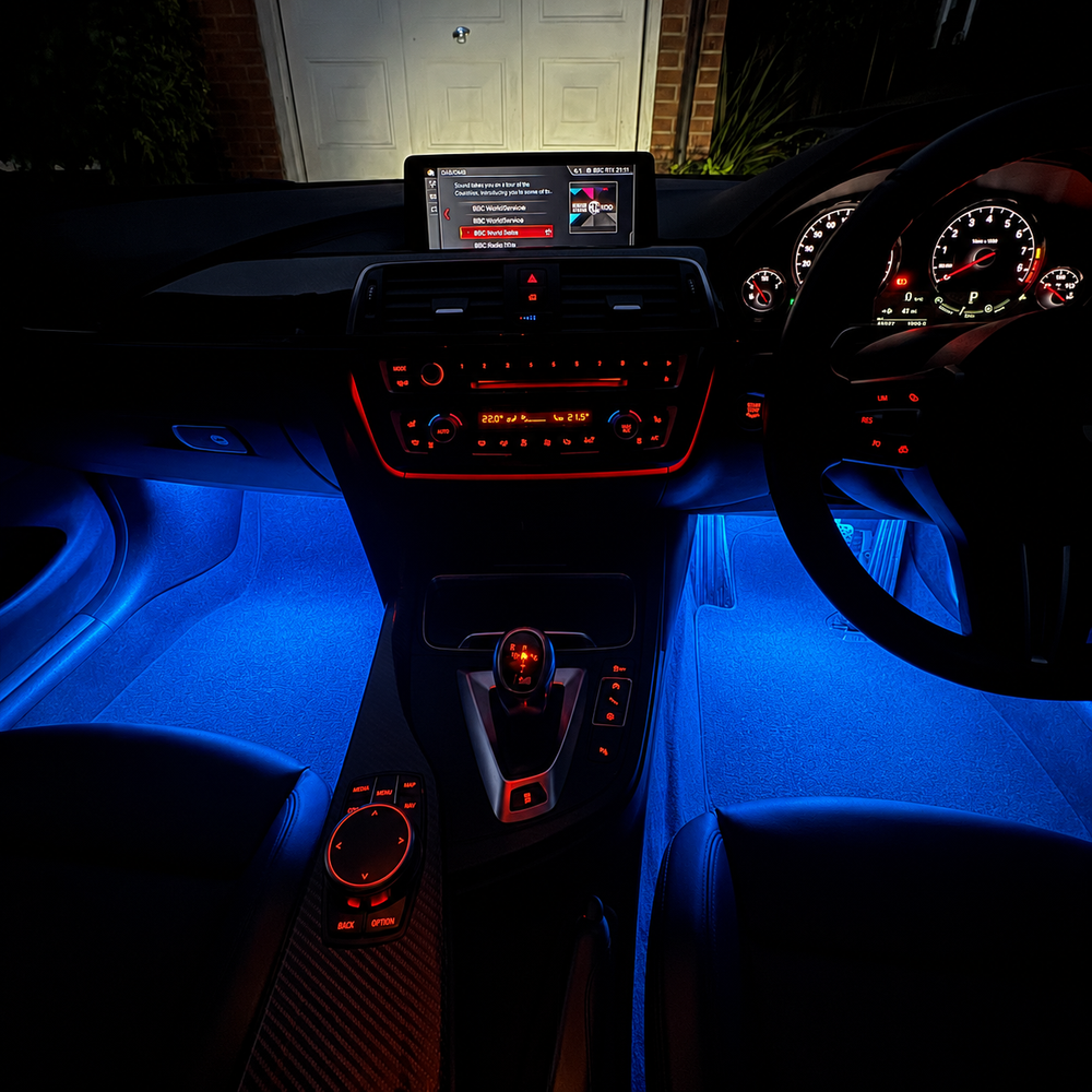 4 Wireless Car Interior Ambient Lights