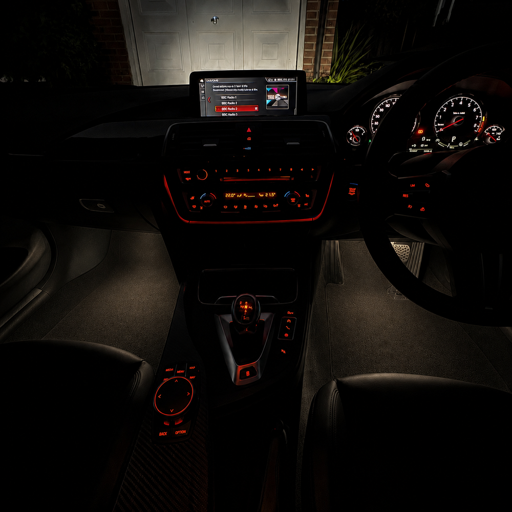 4 Wireless Car Interior Ambient Lights