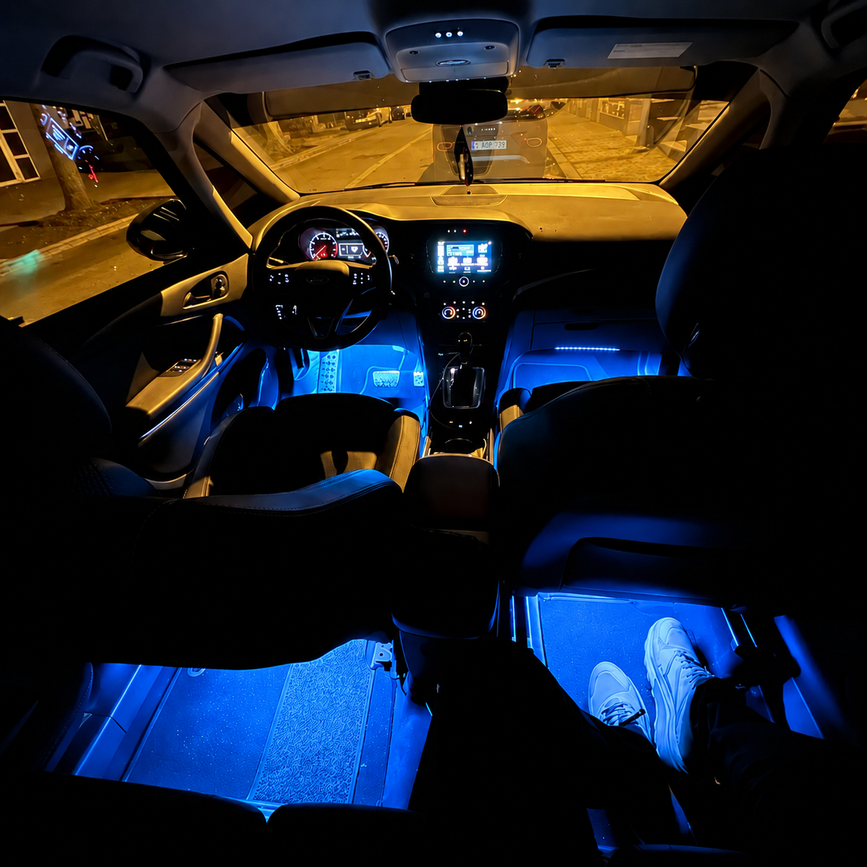 4 Wireless Car Interior Ambient Lights