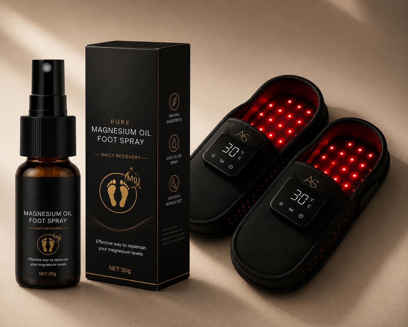 Red Light Slippers – Comfortable Light Therapy Foot Slippers for Relaxation & Daily Comfort