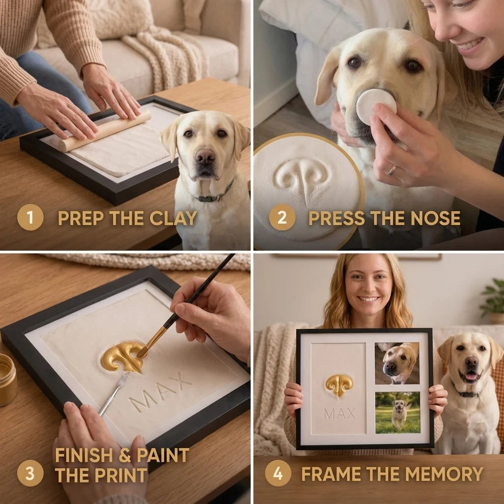 PawPrint Keepsake Pet Nose Impression Kit
