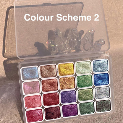 Last Day 50%- 20 Colors Watercolor Painting Set