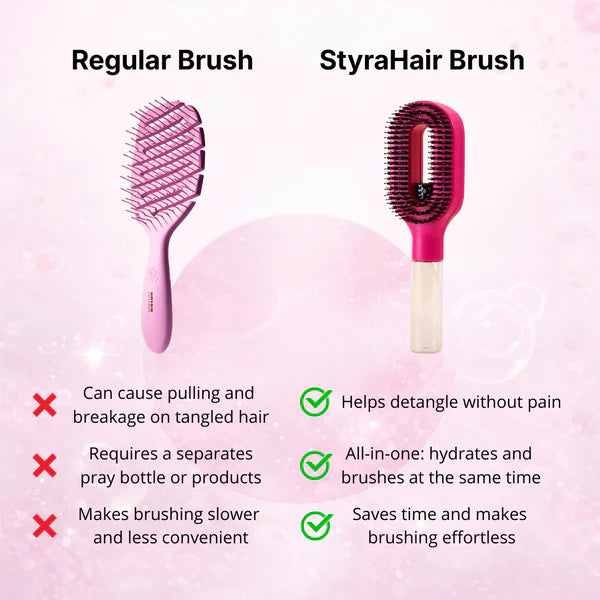 Water Spray Detangling Brush