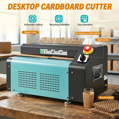 EcoPack Pro Honeycomb Packing Machine & Cardboard Shredder – 350mm