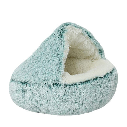 CozyNook Plush Fluffy Dog and Cats Round Bed