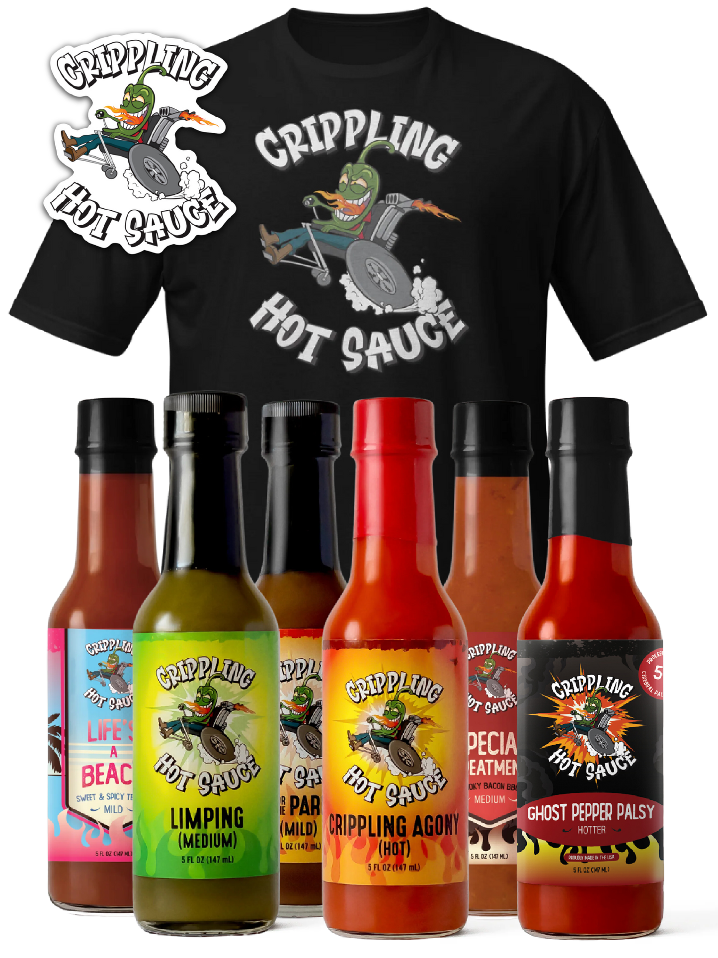 The Crippling Kit - Hot Sauce + Swag