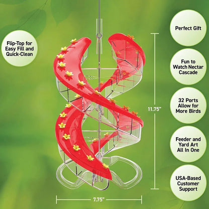 🔥Last Day Promotion 50% - DNA Helix 32-Port Hummingbird Feeder