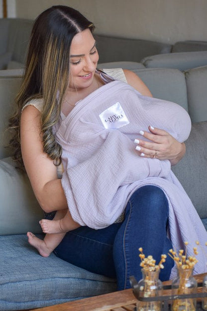The Lady Alpha Nursing Cool Cover with Built-in Fan | LAVENDER BREEZE