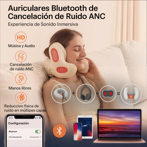 3-in-1 Massage - Heat - Earphone