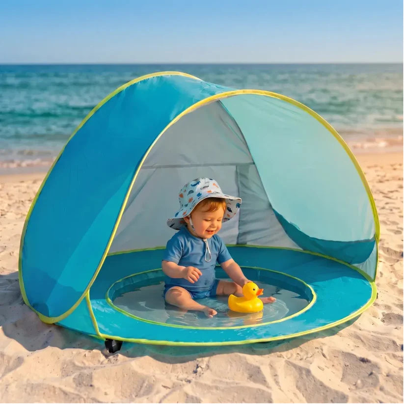 Pop-Up Baby Beach Tent with Splash Pool