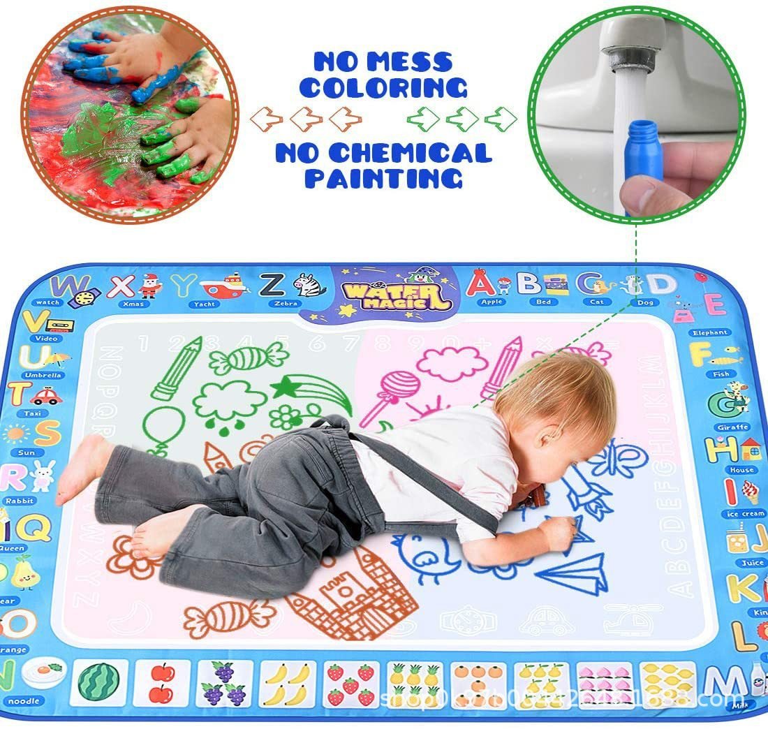 🎁😍Water Doodle Mat ,Aqua Painting Drawing Mat Mess Free Learning Toy Mat💕