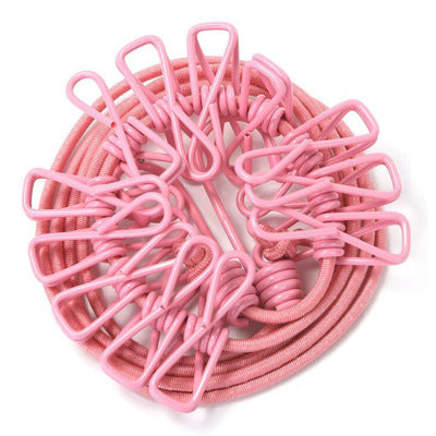 Portable Washing Line Elastic Clothes Line for Travel