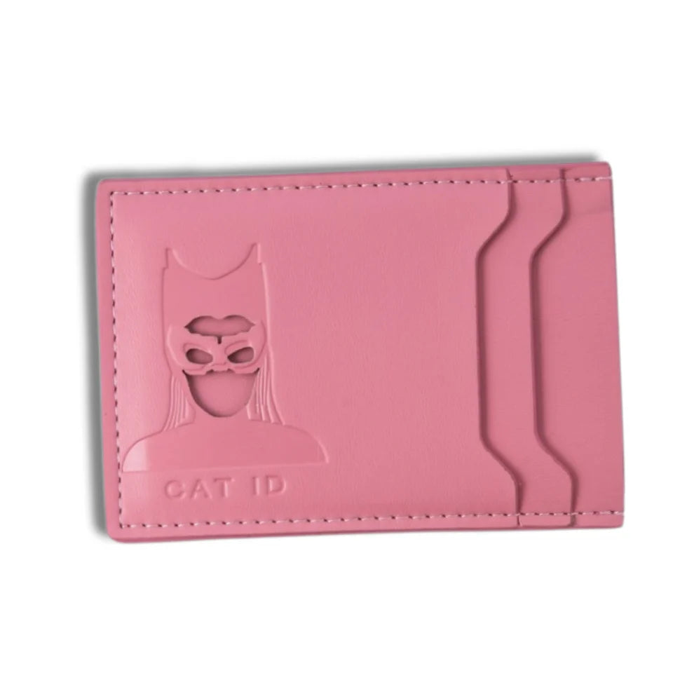 RFID Blocking Embossed ID Wallet | Slim Leather Card Holder with ID Window