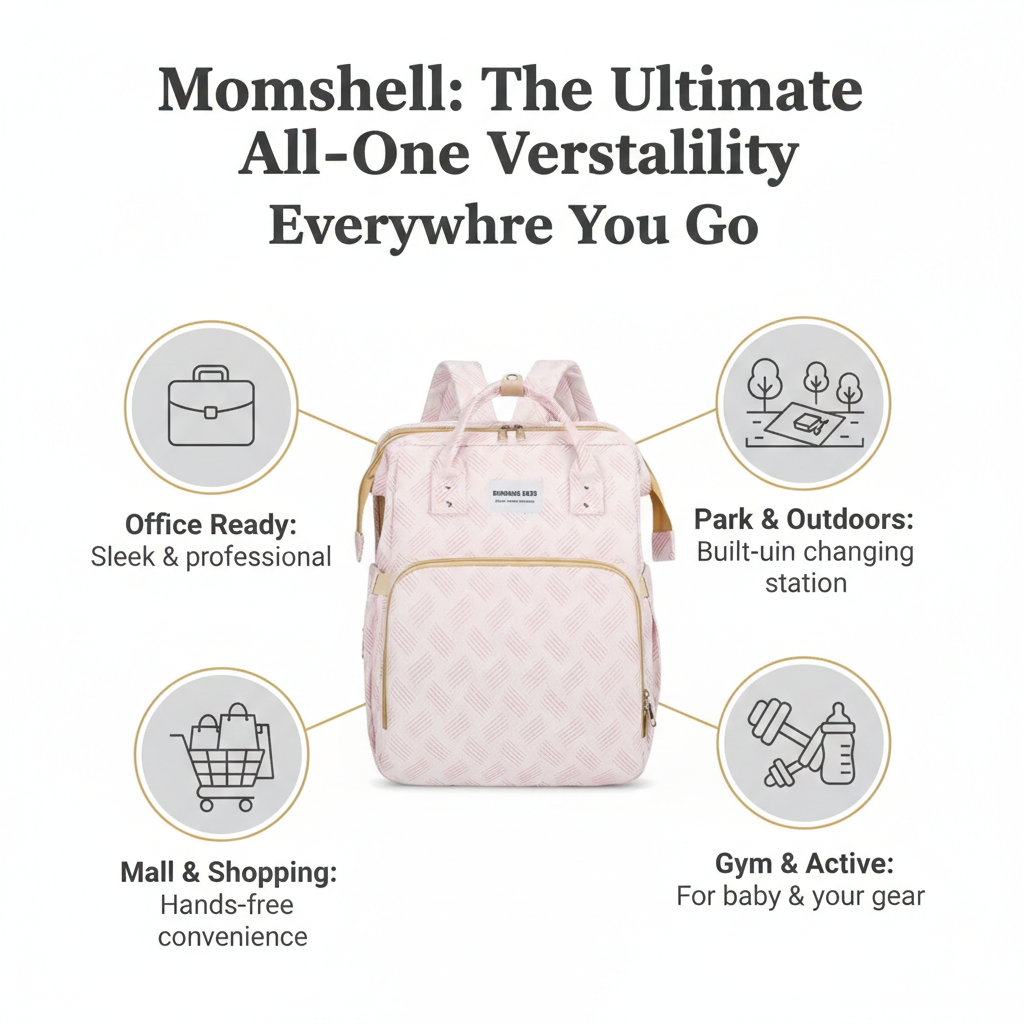 Nestora 3-in-1 Baby Changing Backpack 🎒👶