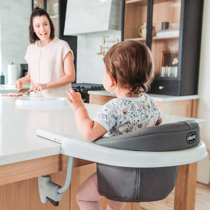 Chicco FastLock 360 Hook-On Chair, Charcoal