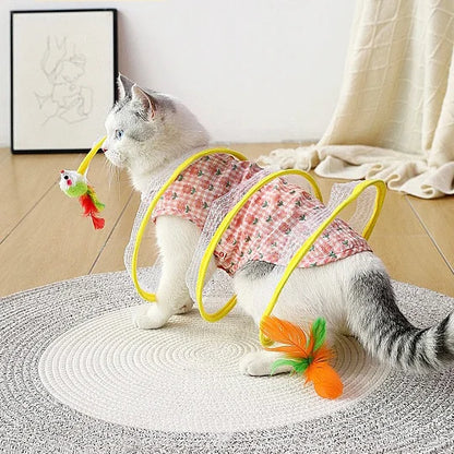 Folding Cat Tunnel Pet Toys