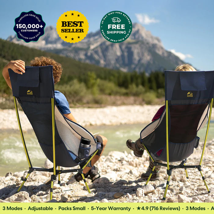 Adjustable High-Back Camping Chair