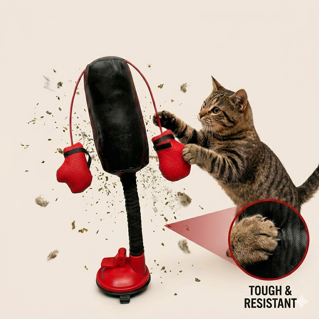 Boxer Punching Bag Cat Toy