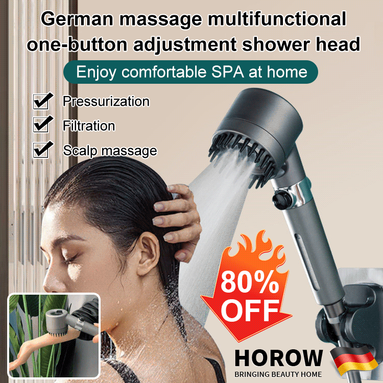 🎁German Massage Multifunctional One-Button Adjustment Shower Head