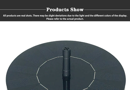 Solar Water Fountain