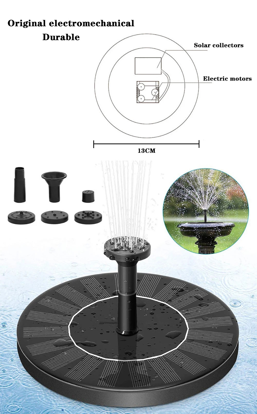 Solar Water Fountain