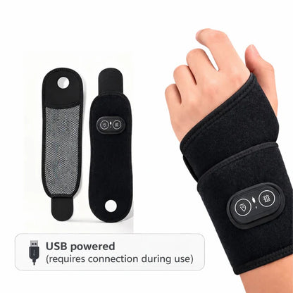 Heated Wrist Wrap with Vibration Therapy (wired) Works while connected