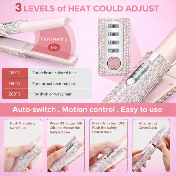 Curlea wireless Hair Straightener