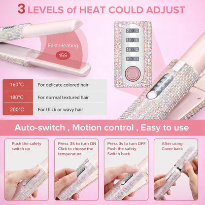 Curlea wireless Hair Straightener