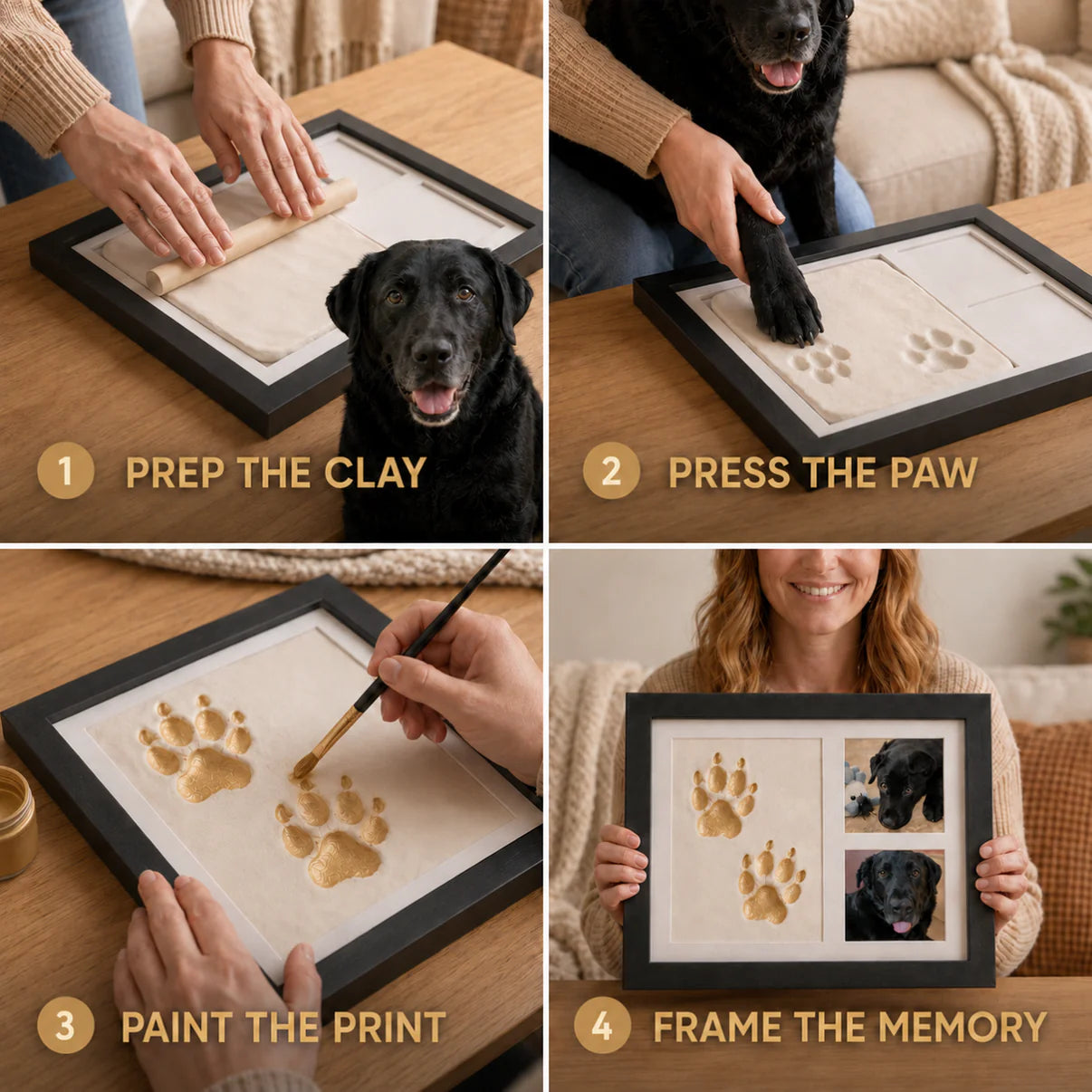 ForeverPaws™ Pet Paw Print Keepsake Frame Kit