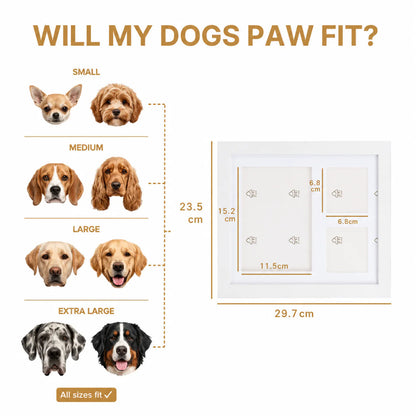 ForeverPaws™ Pet Paw Print Keepsake Frame Kit