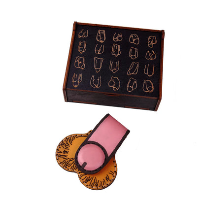 Leather Magnetic Money Clip Wallet – Genuine Leather Cash Holder