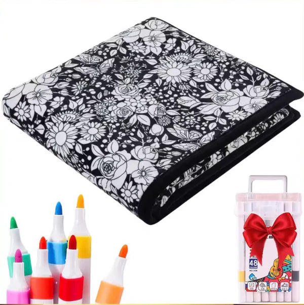 Coloring blanket