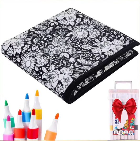 Coloring blanket