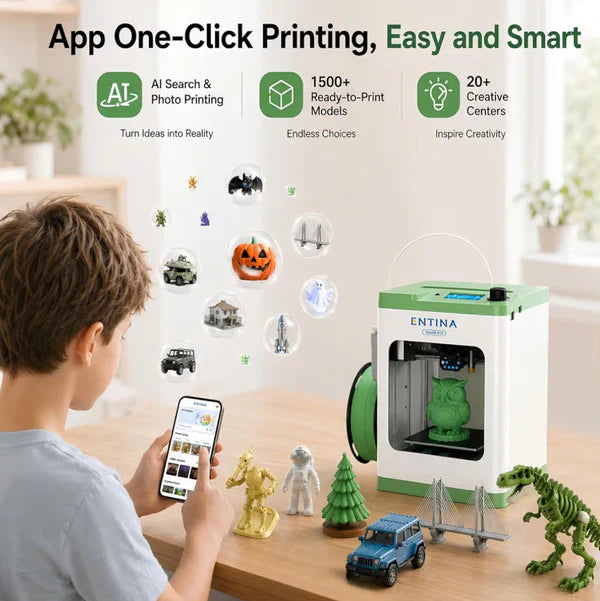 Entina Tina 2 Plus Smart 3D Printers with 250MM/S Fast Printing