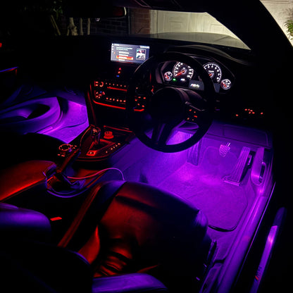 4 Wireless Car Interior Ambient Lights