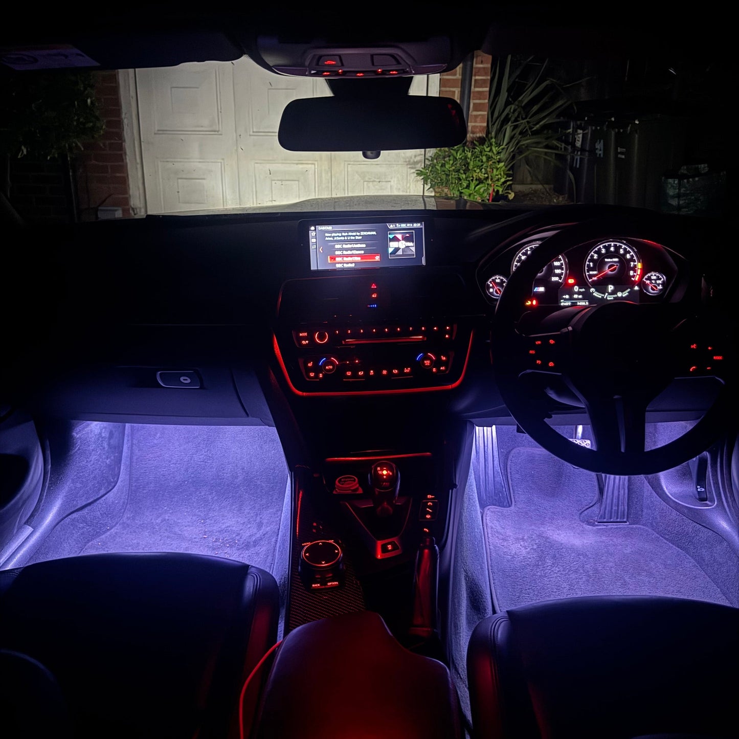 4 Wireless Car Interior Ambient Lights