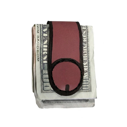 Leather Magnetic Money Clip Wallet – Genuine Leather Cash Holder