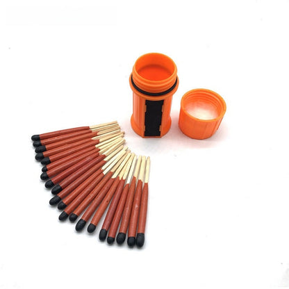Waterproof Survival Matches – 20pcs Emergency Fire Starter with Case