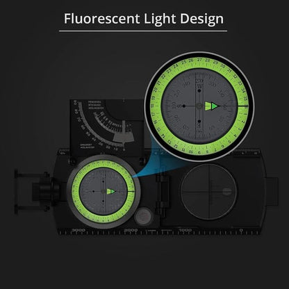 Professional Compass - IP65 Hiking Compass with Sighting Clinometer
