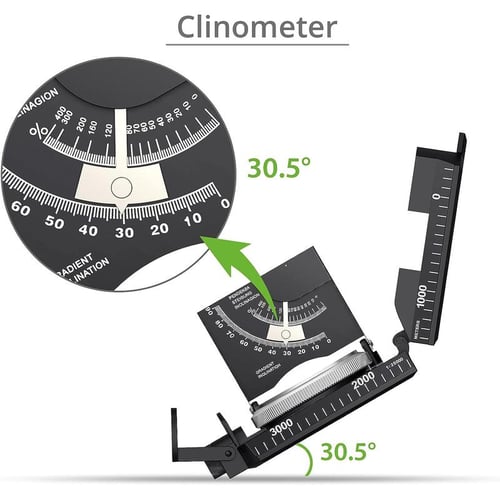 Professional Compass - IP65 Hiking Compass with Sighting Clinometer