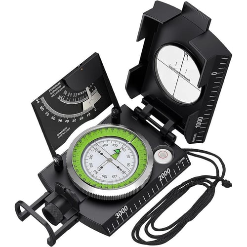 Professional Compass - IP65 Hiking Compass with Sighting Clinometer