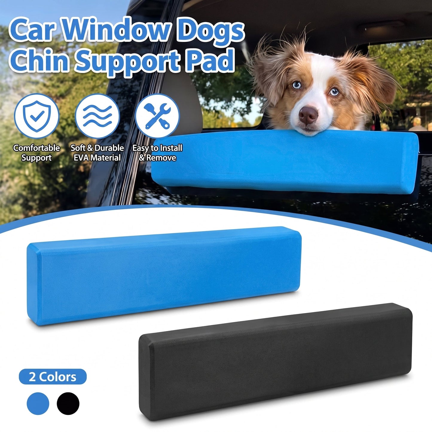 RoadRest™ Car Window Chin Cushion for Dogs